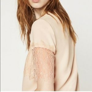 Zara White Lace top